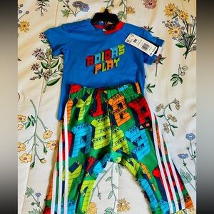 ADIDAS X CLASSIC LEGO PRINTED BABY TRACKSUIT 9M